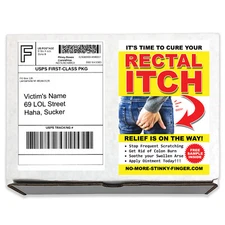 Prank Mail Rectal Itch Sent Directly to your Friends to Embarrass Them!