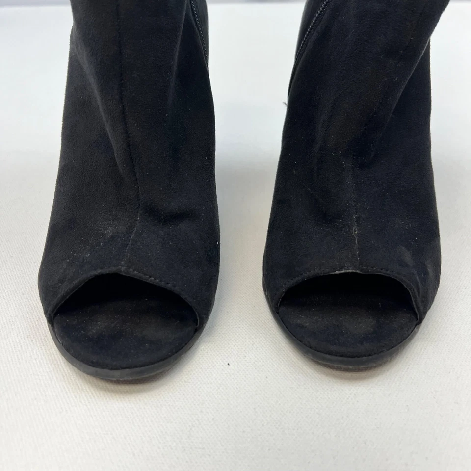 Breckelle’s Sabrina Peep Toe Tacón Botines Cremallera Talla 7.5 Foto 4 de 4