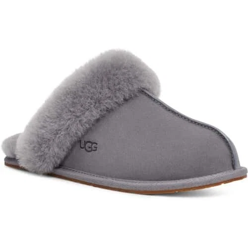 Scarpe sandali ciabatte morbide grigie marca UGG Scuffette II nuovi misura 6