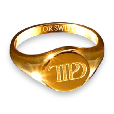 Taylor Swift TTPD Tortured Poets Department Gold Ring Size
