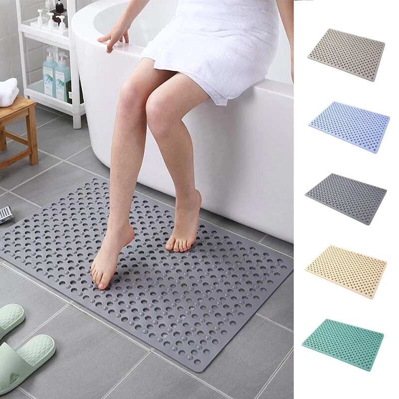 Bathroom Mat with Round Massage Point Non-Slip Suction Cups PVC