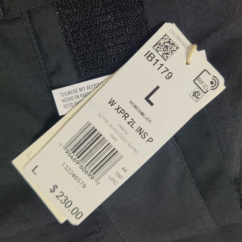 Adidas Womens Rerrex Xperior 2L Insulated Ski Snow Pants IB1179 Size L Black #1 - Picture 4 of 6