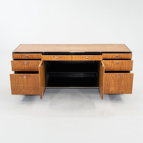1970s Davis Allen of SOM Custom Oak / Chrome Credenza General Fireproofing Co. - Bild 5 von 12