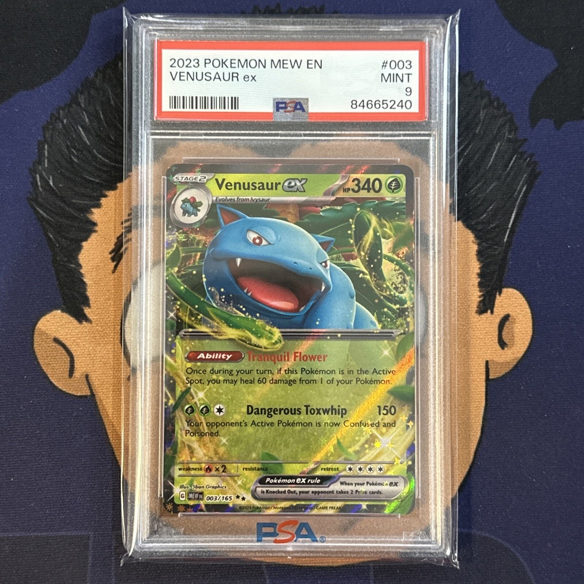 PSA 9 MINT 2023 Pokemon EN-151 VENUSAUR EX #003 Ultra Rare | eBay