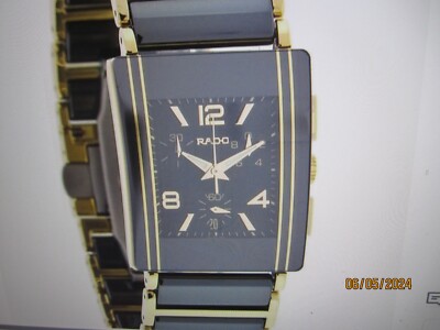 RADO INTEGRAL MEN'S WATCH QUARTZ ALL CERAMIC SAPPHIRE R20522152 NEW