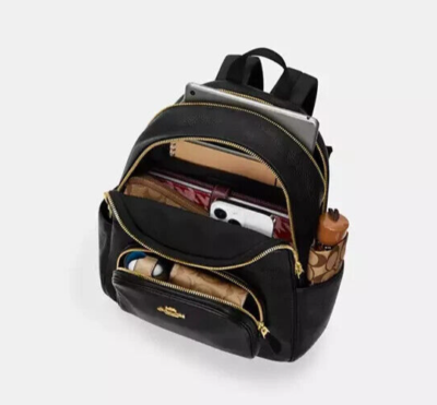 New! Coach Court Backpack In Signature Denim, $450 value Coach Outlet Court Backpack In Signature Denim | ShopSimon main image 3