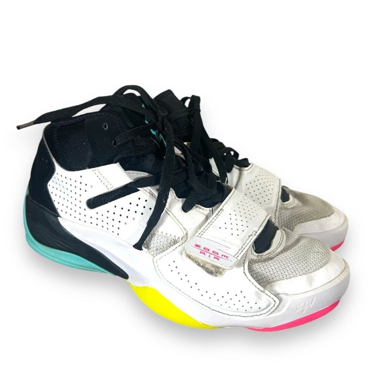 NIKE★JORDAN ZION 2 PF★WHITE/BLACK/VOLT/DYNAMIC TURQUOISE Jordan Zion 2 Dynamic Turquoise Releases On July 6th