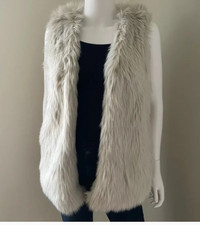 Faux Fur Vest By Dylan  Size Xs
