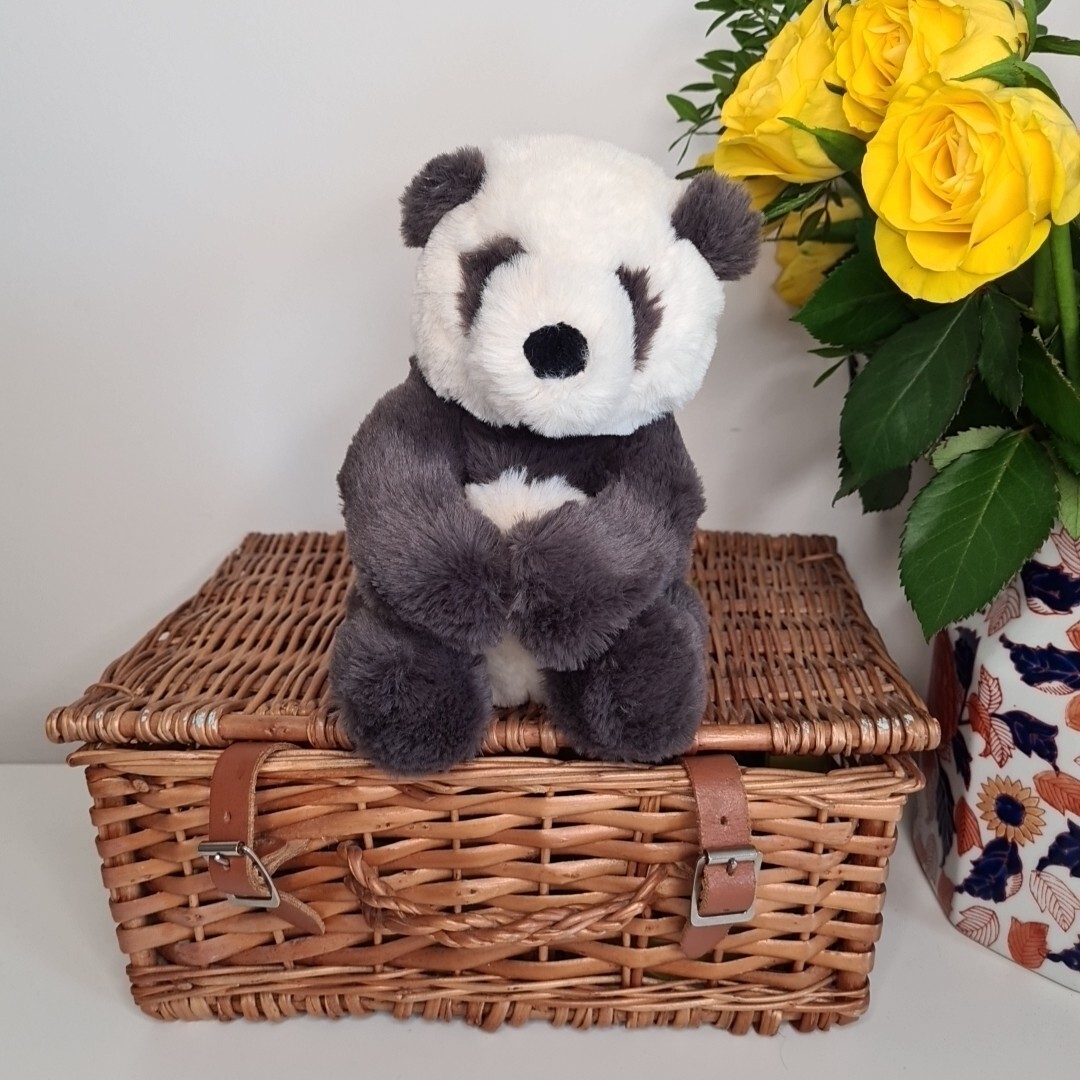 Jellycat Small Harry Panda Cub Super Soft Harry Panda Beanie Plush