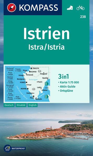 Thumbnail - Kompass Wanderkarte 238 Istrien, Istra, Istria 1:75.000 | 2022 |