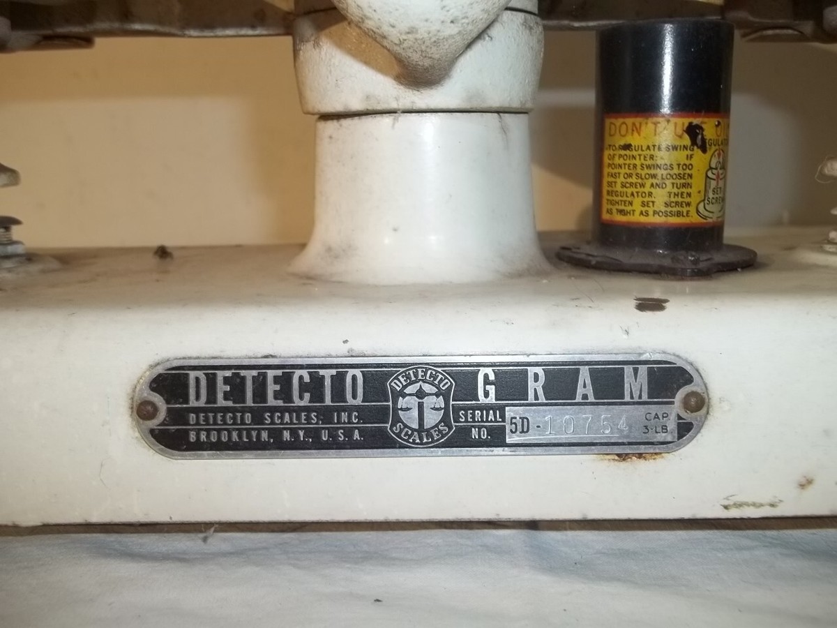 Vintage Detecto Gram 50 Series Industrial Mercantile Scale Working