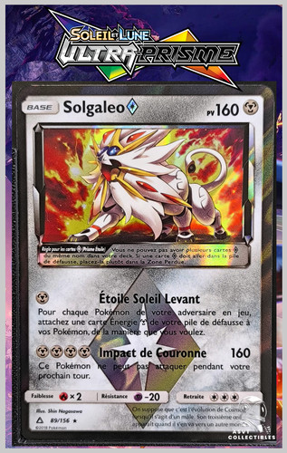 Carte Pokémon Solgaleo 89/156 Prisme SL5 Soleil Lune Ultra Prisme FR SL05