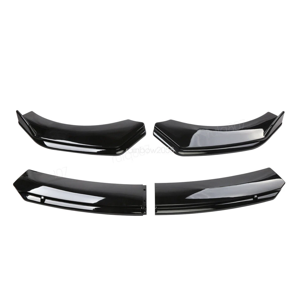 Add-on Front Bumper Lip Spoiler Painted Black For 2019 Acura NSX Car Accessory Foto 3 de 4