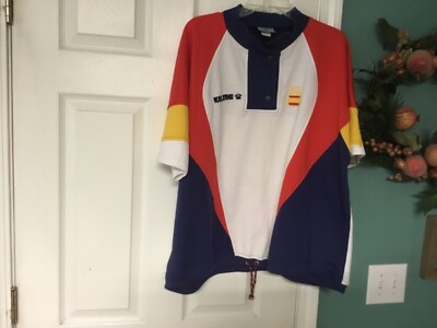 KELME SPAIN BARCELONA 92 OLYMPICS VINTAGE PULLOVER SHORT SLEEVE SHIRT XL (CON63)