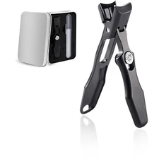 Ultra Sharp Nail Clippers Wide Jaw Opening Anti Splash Toe Clipper File Cutter