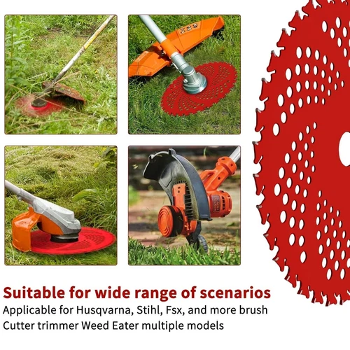 2/4 Stck. 9 Zoll x 36 Zähne hartmetallbestücktes Klingenset für Freischneider Trimmer Unkrautfresser - Bild 9 von 18