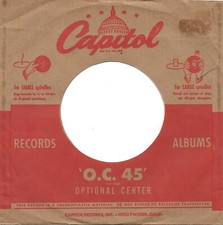 Company 45rpm Sleeve ONLY: Capitol O.C. 45 - early '50's - EX - rare sleeve