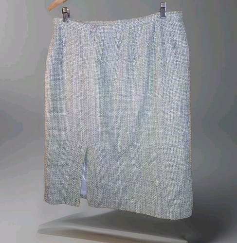 Pendleton Pencil Skirt Womens Size 16 Midi 100% Silk 100% Polyester Lining 36×27 - Picture 2 of 13