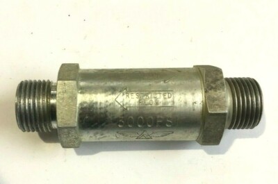 Parker Aircraft Check Valve P/N 1116-558441 New 3000 PSI