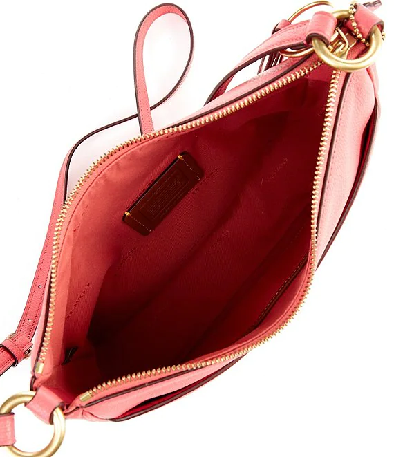 NWT 🍉 250 COACH Chaise Pebbled Leather Zip Crossbody Bag Watermelon