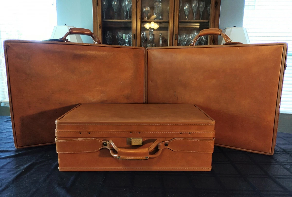 vintage hartmann leather suitcase