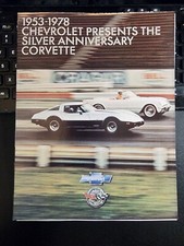 Vintage Corvette Brochure 1978 Chevy Corvette Corvette 25th Silver anniversary