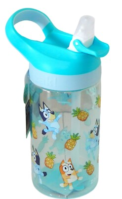 #ad BLUEY amp; BINGO Zak Plastic Water Bottle No Leak BPA Free 16 oz. Drink Container $10.99
