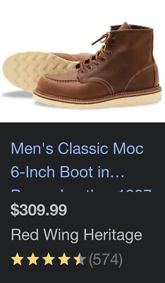 Red Wing Boots 1907 size 8 D | eBay display picture 2