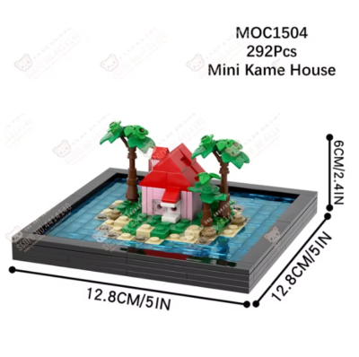 Dragon Ball Z Building Block Mini Kame House Assembly Brick Toys