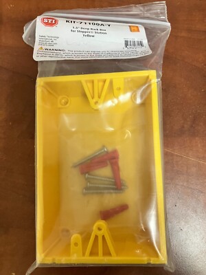 SAFETY TECHNOLOGY INTERNATIONAL KIT-71100A-Y Espalda Caja, Policarbonato, Yellow