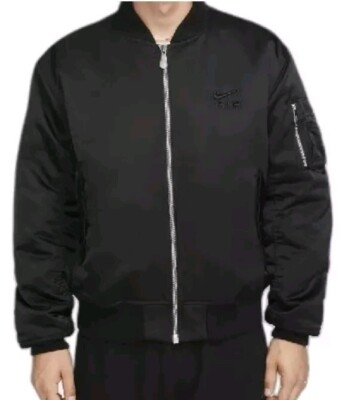 Nike Air Bomberjacke Schwarz Uk M Therma Fit Neu mit Etikett Duschfest Medium 