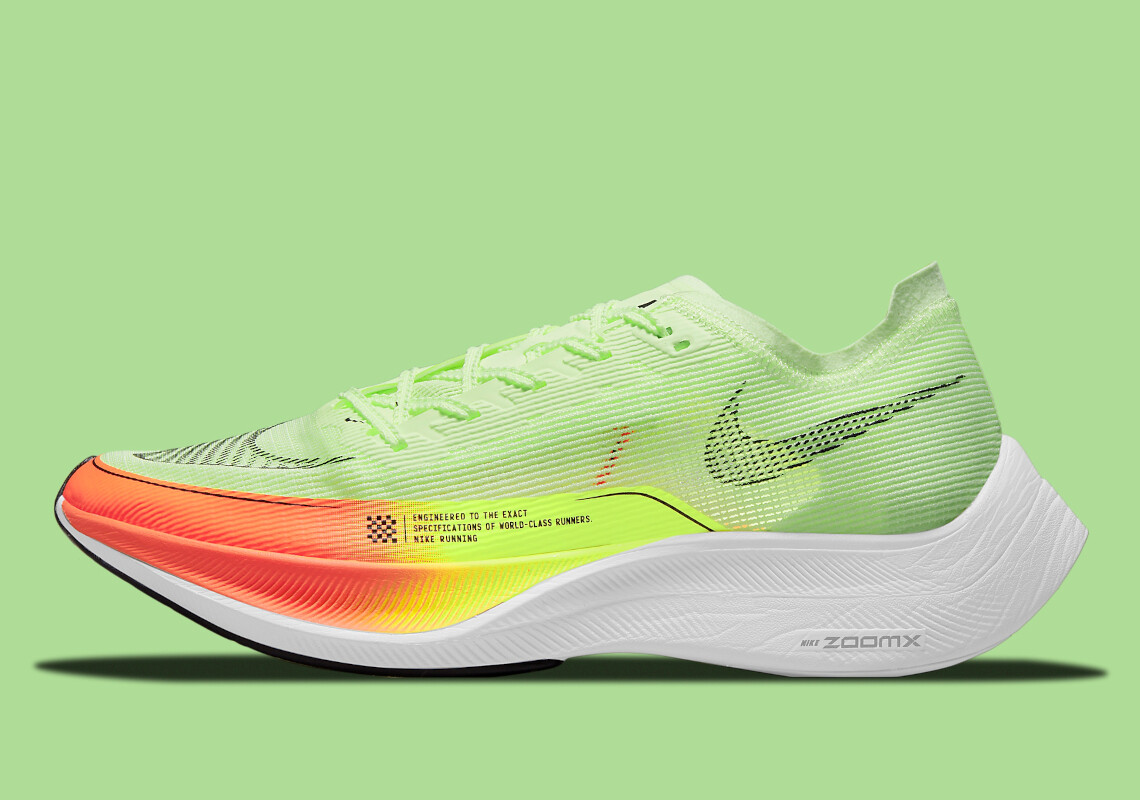 Кроссовки Nike ZoomX Vaporfly NEXT% 2, Зеленый, оранжевый CU4111-700 sz 15 Мужские