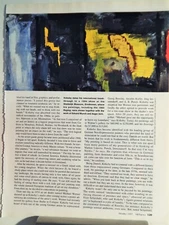 PER KIRKEBY ART PIECE VTG ORIG  1997-2 ADVERTISEMENT