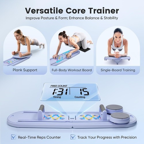 Multifunctional Fitness board pilates Foldable 6 in 1 abdominal automatic workou - Picture 6 of 9