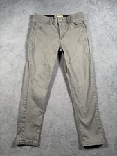 Democracy Jeans Womens 8 Ab Technology Slim Straight Leg Gray Mid Rise 30x27