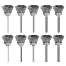 Cup Steel Wire Brush Set For Dremel Rotary Tool Accessories Drill Attachment Bit