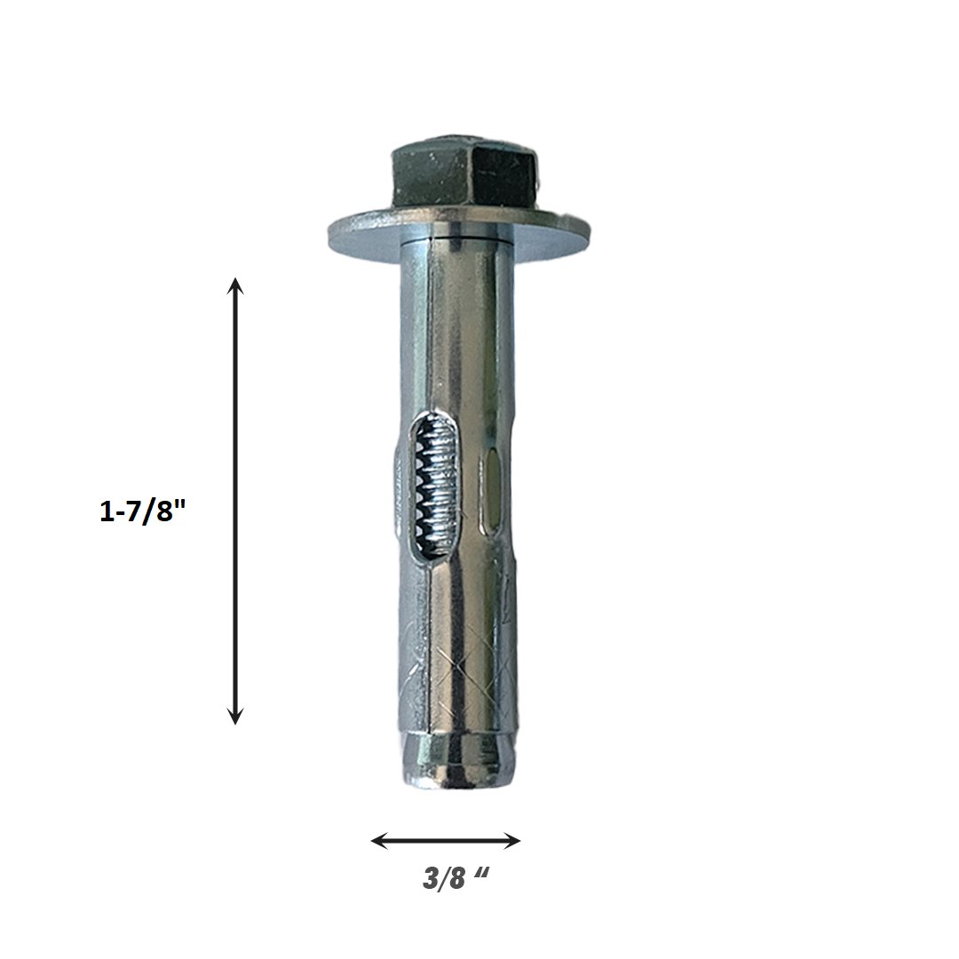 Hex Nut Head Sleeve Anchor Expansioner Brick Concrete Zinc Plated