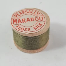 PEARSALL'S MARABOU Floss Olive Silk Fly Tying Body Material 8 Meter spools