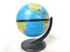 4” Diameter Replogle ScanGlobe Globe Stands 5-1/4” tall circa 2001 (KX) (N1)