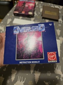 Overlord (Nintendo NES) CIB 100% Complete W/ Poster! NEAR MINT to MINT!