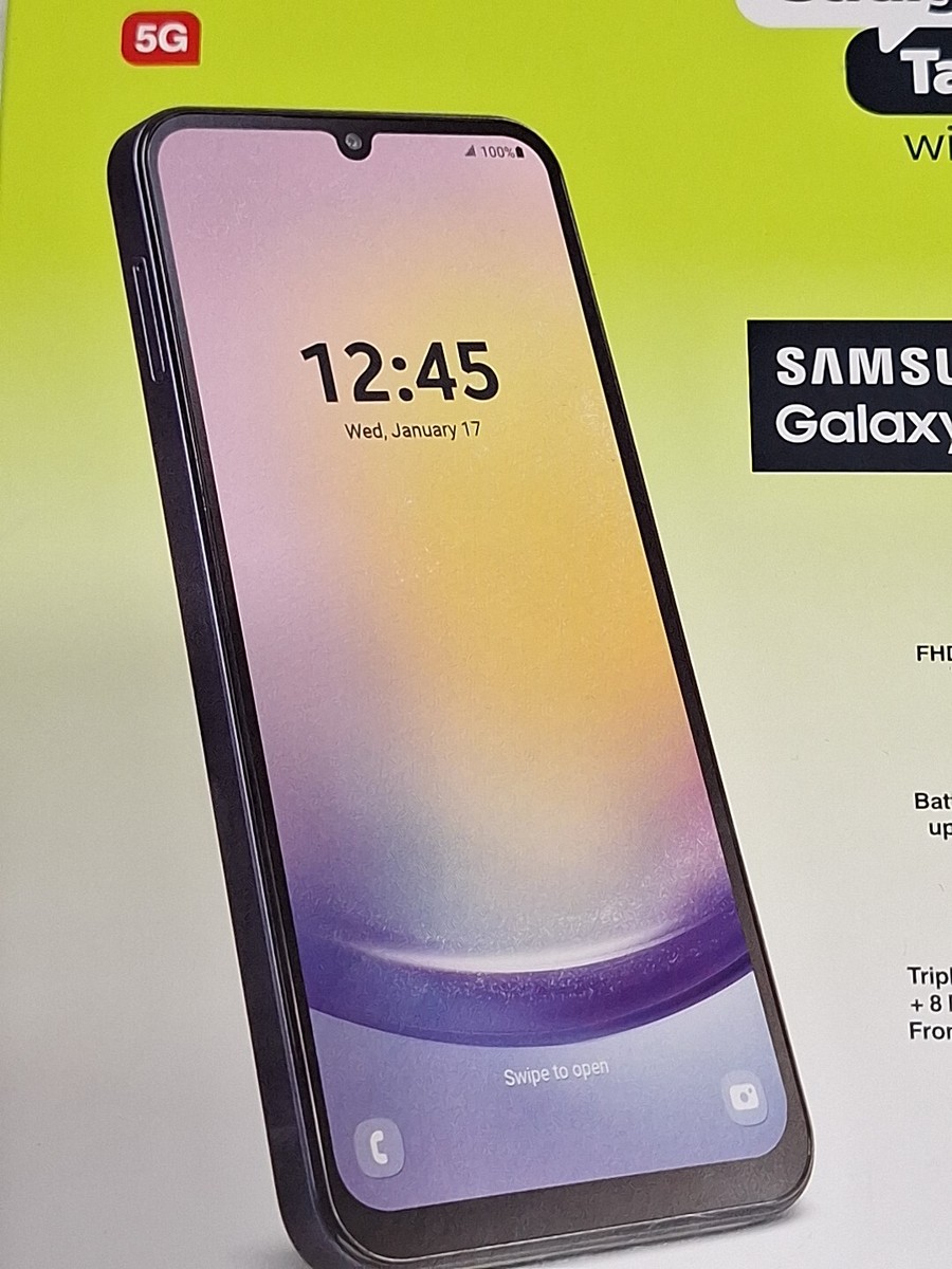 New Samsung Galaxy A25 5G, 128GB, Blue - Straight Talk Prepaid