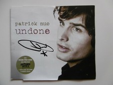 Patrick Nuo autograph signed CD cover "Undone"