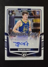 2024-25 Panini Optic Donruss SS-POT Quinten Post RC Rookie Auto Signature Series