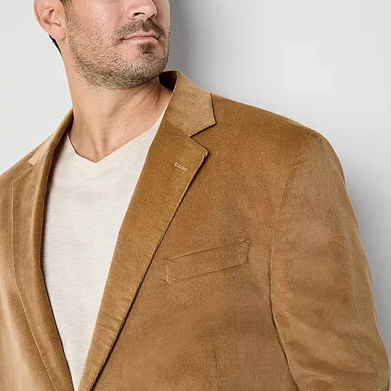 Stafford Corduroy Mens Big & Tall Stretch Fabric Regular Fit Sport Coat 58R, 60L - Image 2 of 4