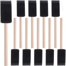 10-20PCS Foam Paint Brushes Sponge Brushes Wood Handle for Painting Staining