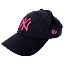 New Era 9Twenty New York Yankees Navy Blue Pink Youth Baseball Cap Strapback Hat