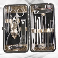  19 Pcs Set Manucure Professionnel Manicure Ongle Kit De Soins Des Ongles