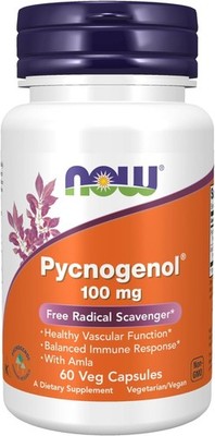 NOW Foods Pycnogenol 100 mg Capsules - 60 Count