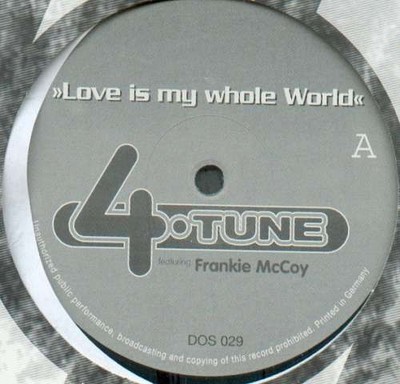 4-Tune* Featuring Frankie McCoy - Love I 12'' Promo Vinyl Electronic Trance 49541