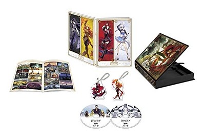 RWBY Vol.6 Limited Edition Blu-ray w/ Acrylic Keychain Ruby & Yang Japan